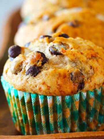 Banana Chocolate Chip Muffins