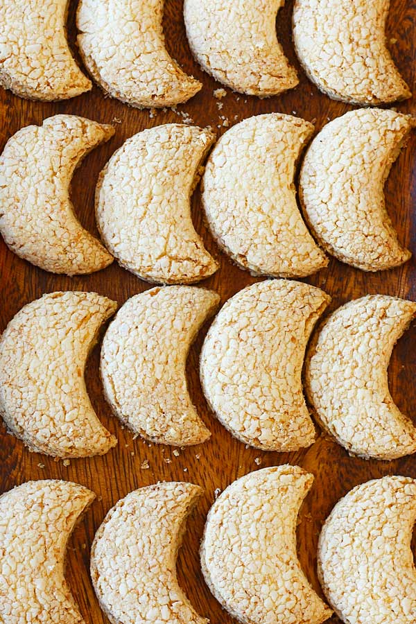 half moon coconut cookies