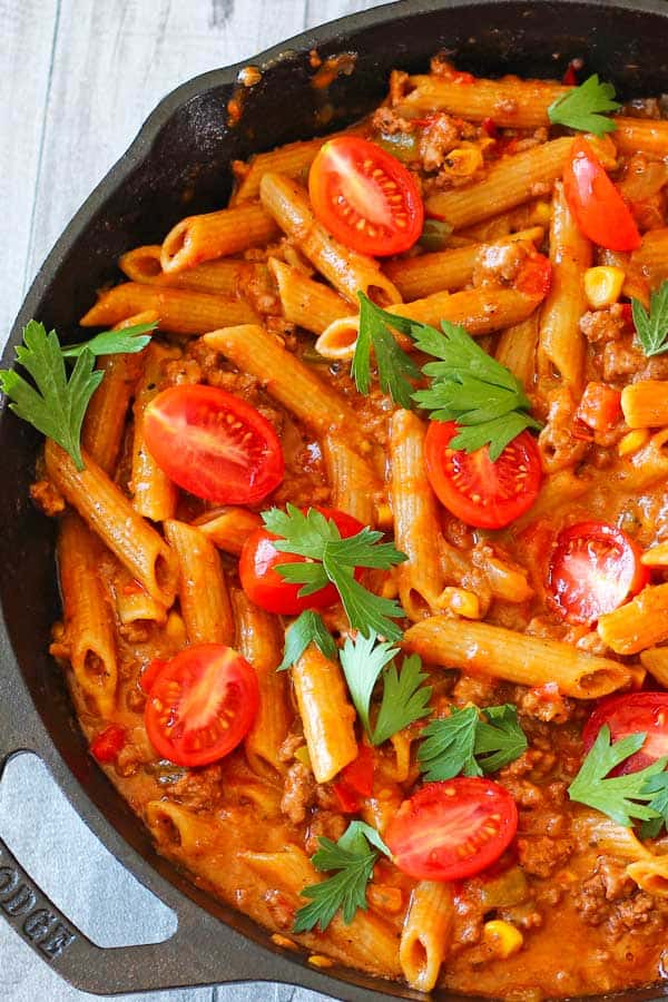 one pot taco pasta