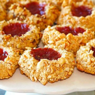 PB&J Thumbprint Cookies