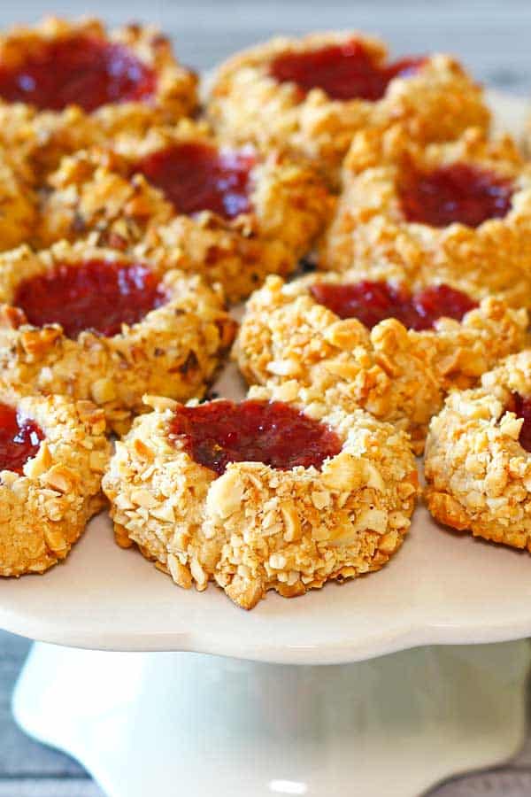 PB&J Thumbprint Cookies