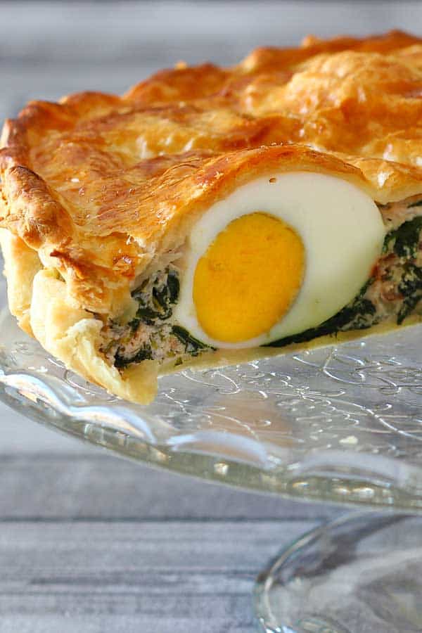 spinach and ricotta pie with filo pastry