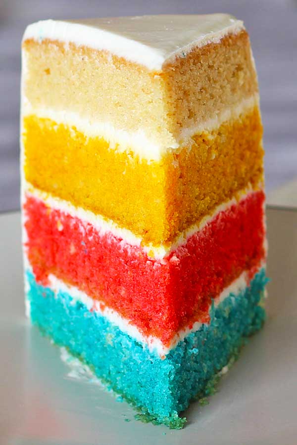 rainbow cake for malaysia independence day!