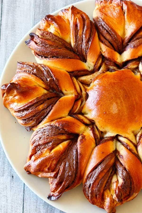 Braided Nutella Star Bread Recipe El Mundo Eats