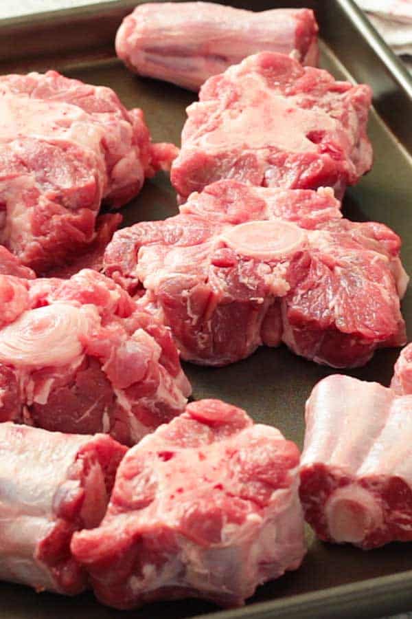 raw oxtail