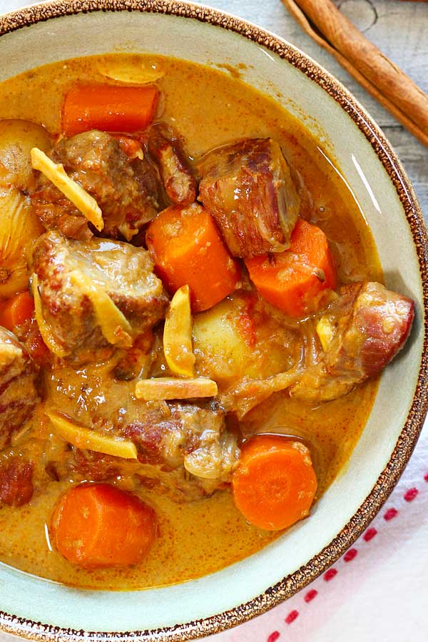 slow cooker beef curry