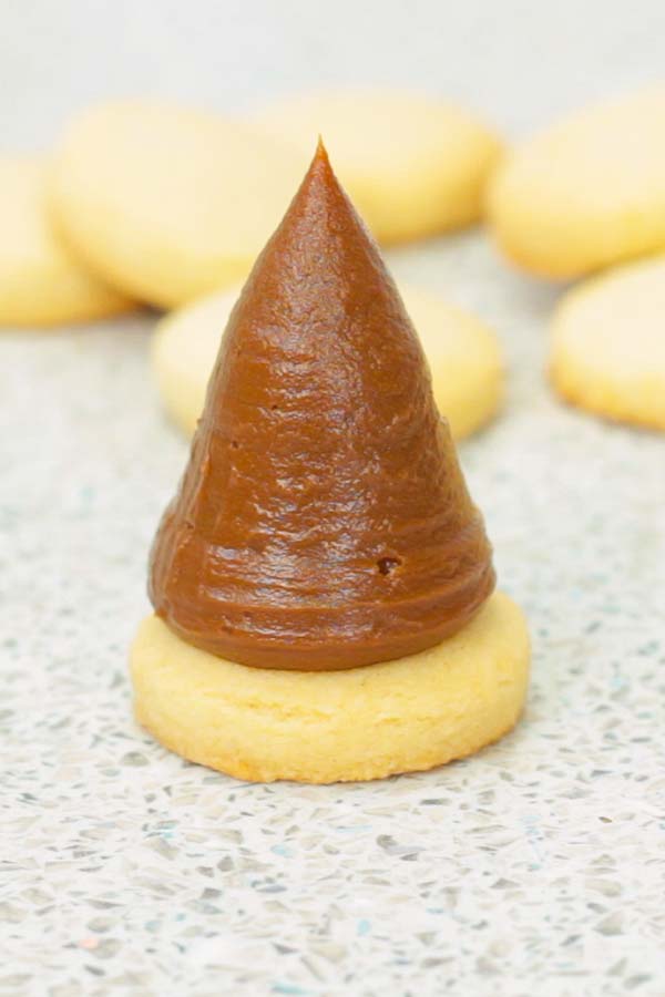 dulce de leche cone before chocolate coating