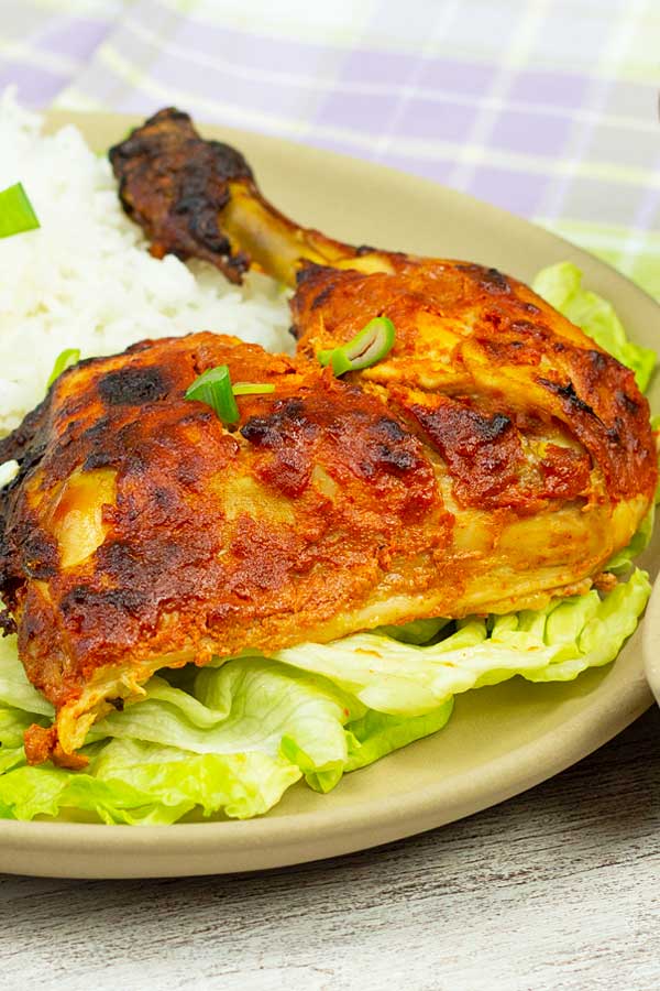 homemade baked tandoori chicken