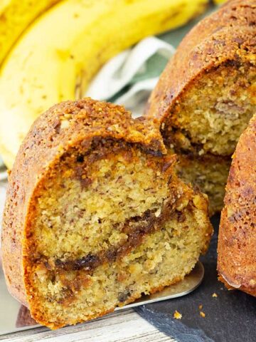 Banana coffee cake