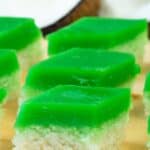 Glutinous rice with pandan custard kuih seri muka