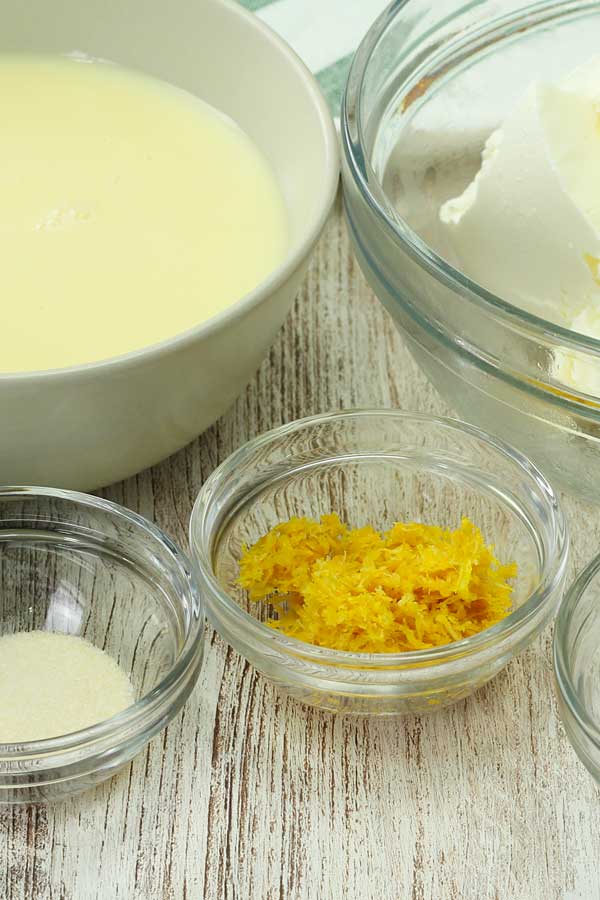 Lemon Cheesecake Ingredients