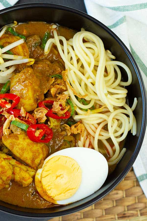 malaysian style curry noodles