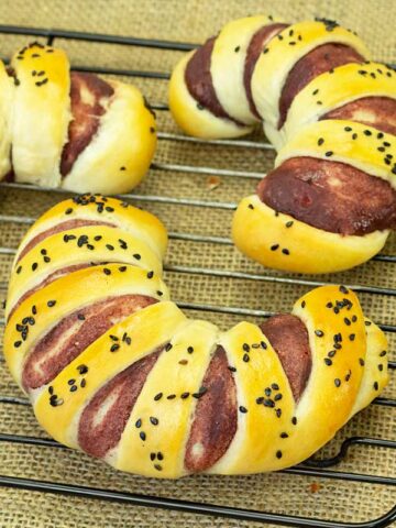 Caterpillar Red Bean Buns