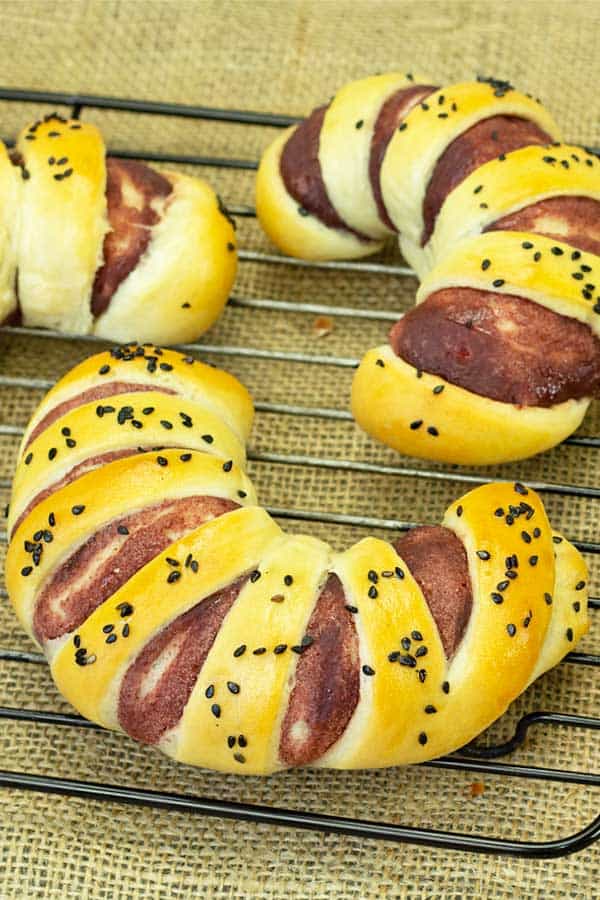 Caterpillar Red Bean Buns