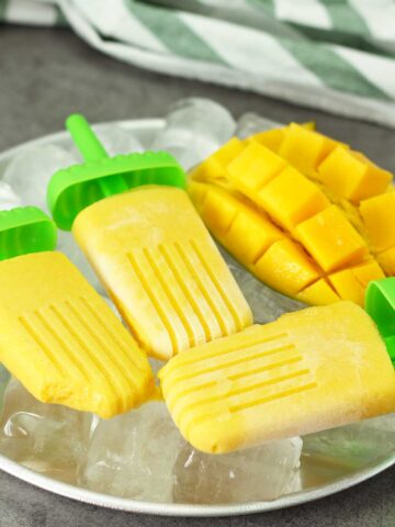 dairy free mango coconut popsicles