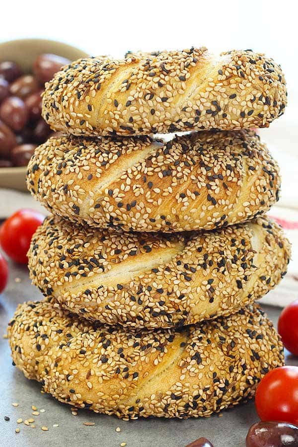 Stacked Turkish-Sesame-Bread