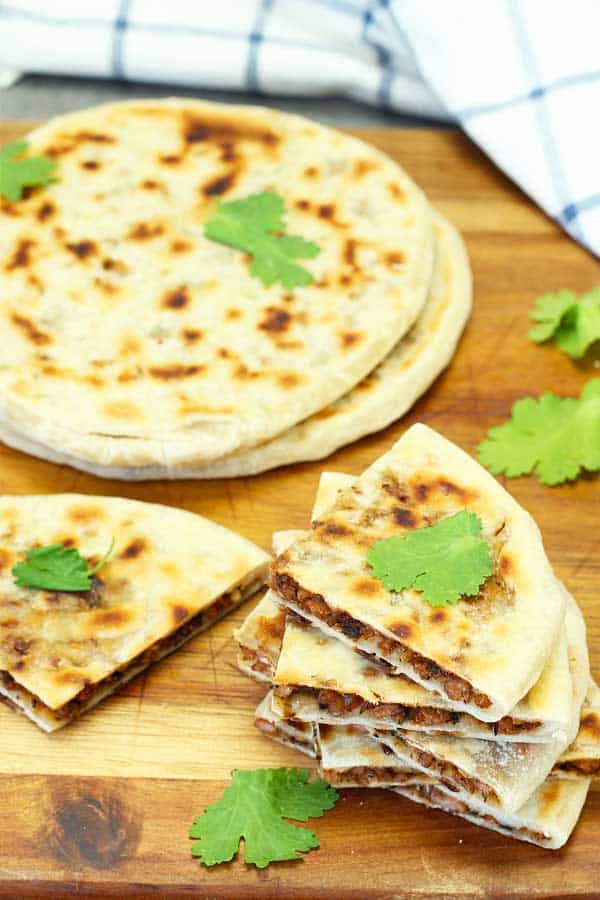 chicken keema paratha