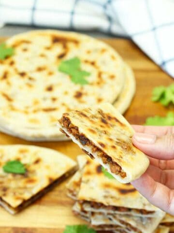 chicken keema paratha