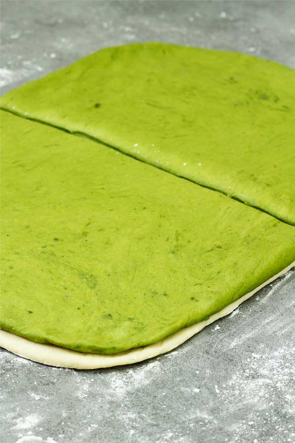 making matcha bread