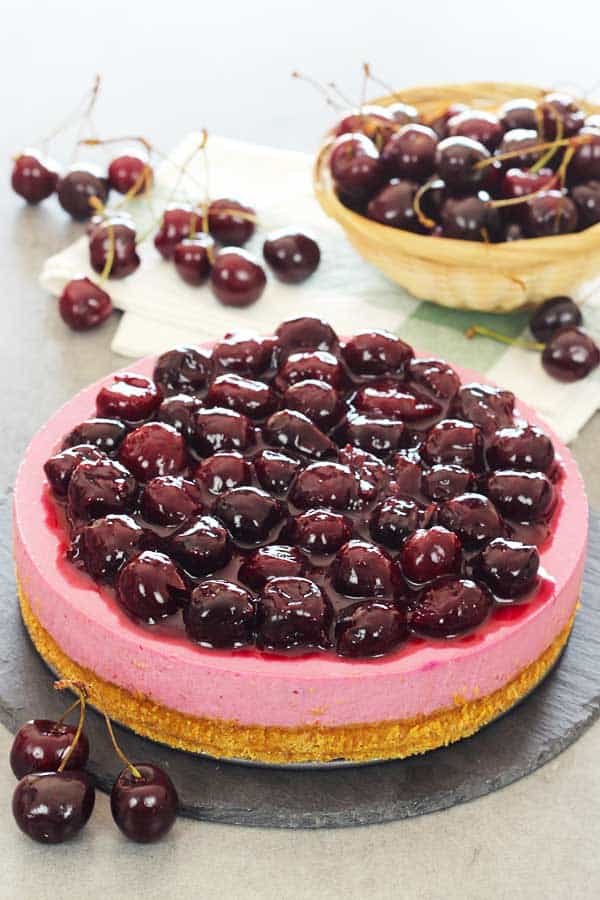 no bake cherry cheesecake