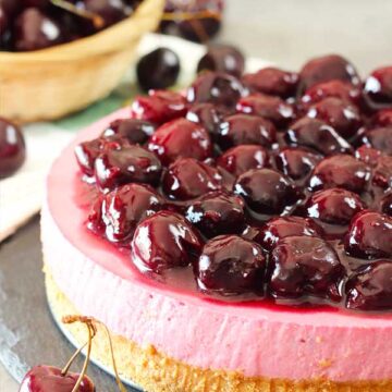 no bake cherry cheesecake