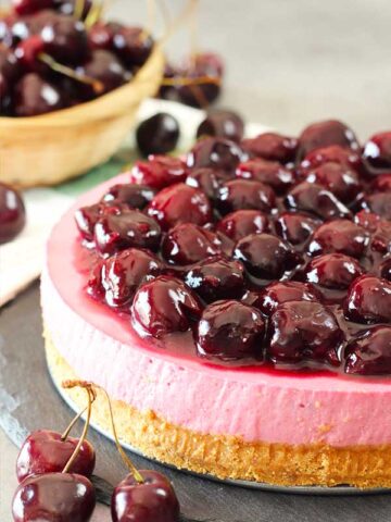 no bake cherry cheesecake