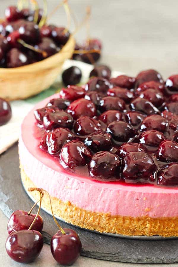 no bake cherry cheesecake