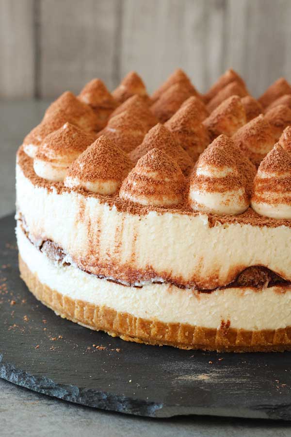 No bake tiramisu cheesecake