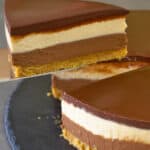 No bake peanut butter chocolate cheesecake