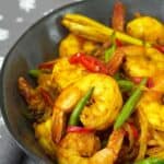 Turmeric Stir Fry Shrimps