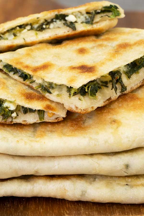 spinach and feta gozleme