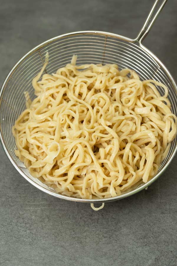 homemade Chinese egg noodles