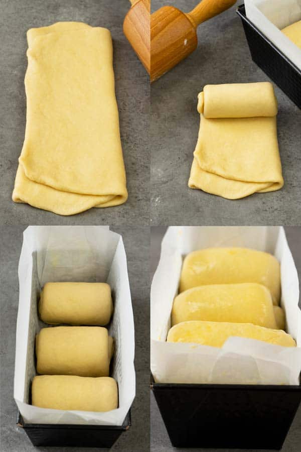 Process of making Japanese milk bread rolls