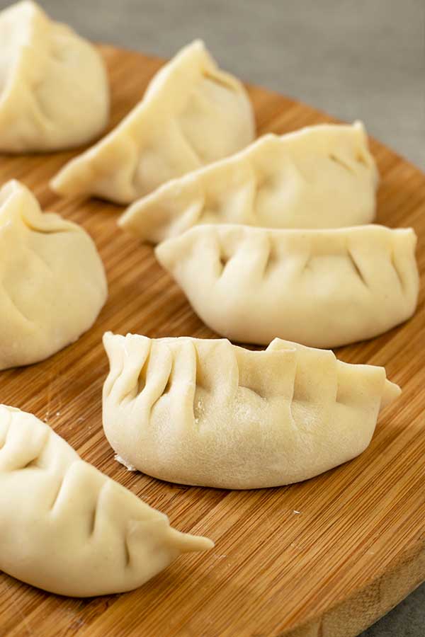 Uncooked dumplings