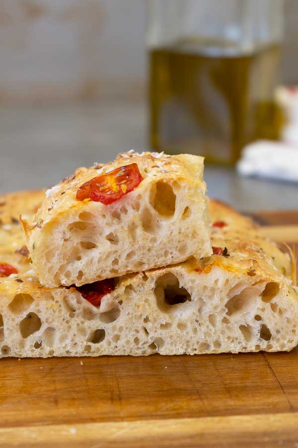 No knead focaccia bread