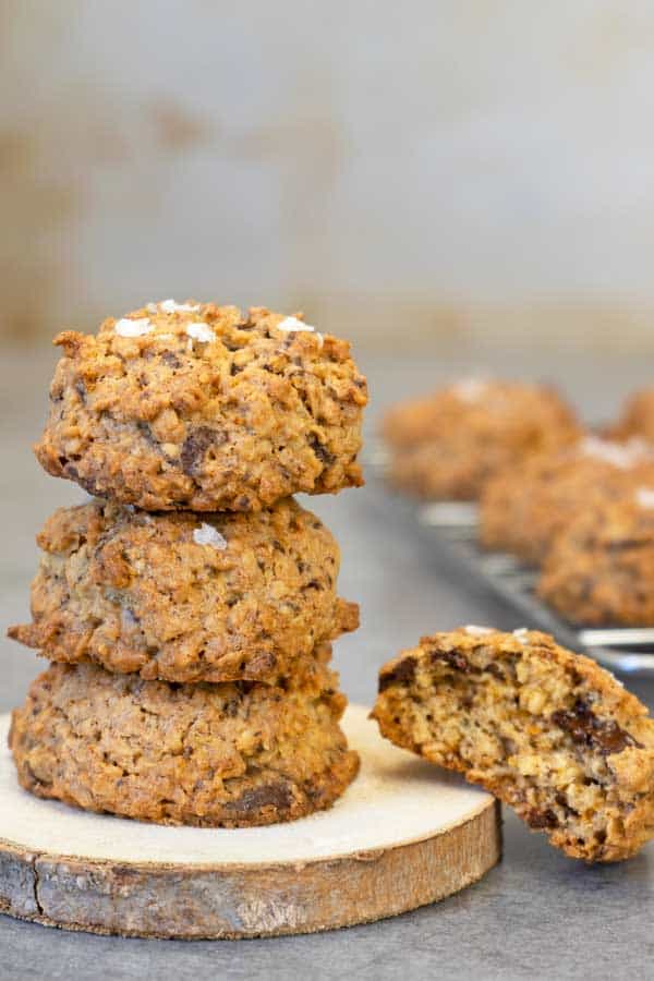 stacked oatmeal cookies