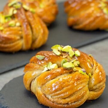 Swedish Cardamom Pistachio Buns