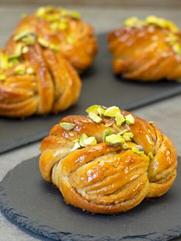 Swedish Cardamom Pistachio Buns