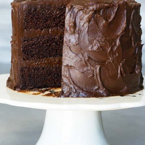 Devil's Food Cake with Sour Cream Chocolate Frosting El Mundo Eats