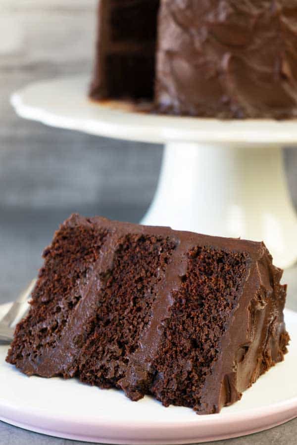 Devil's Food Cake Portion