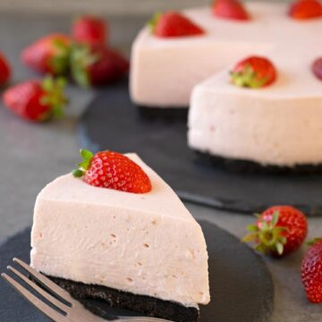 no bake strawberry cheesecake