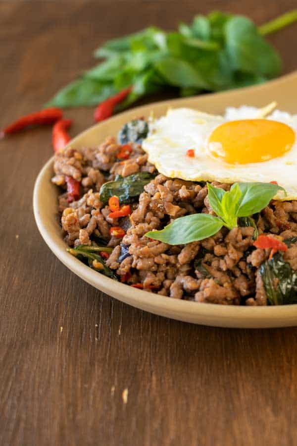 Thai stir fry with basil