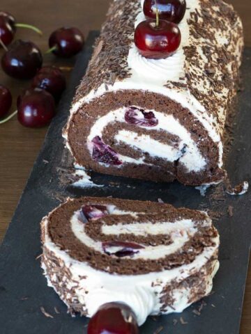 Black Forest Roll Cake