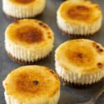 Creme Brulee mini cheesecakes