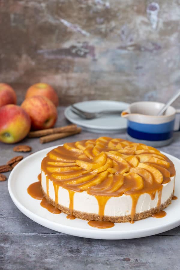 caramel apple cheesecake