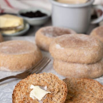 Whole wheat english muffins