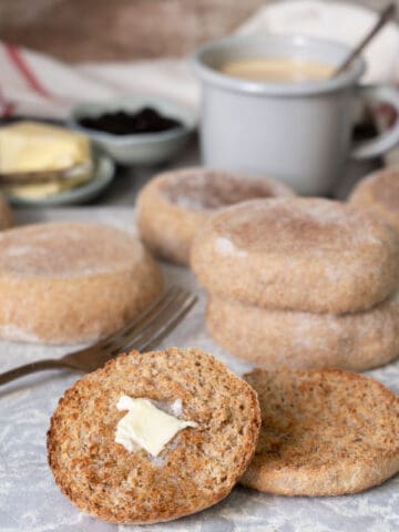 Whole wheat english muffins