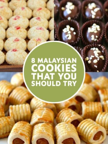 collage of malaysian cookies