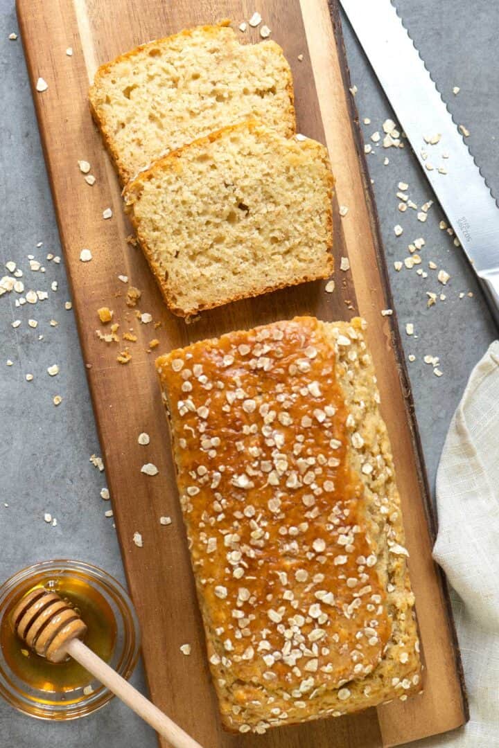 Quick Honey Oat Bread (No Yeast) El Mundo Eats