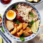 Quick Malaysian red curry laksa
